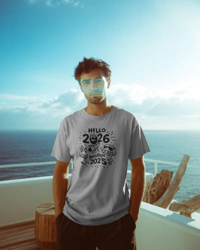 New Year Printed Unisex T-shirt